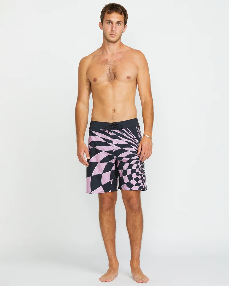 Spiral Stn Mod 20" Boardshorts - STEEL PURPLE