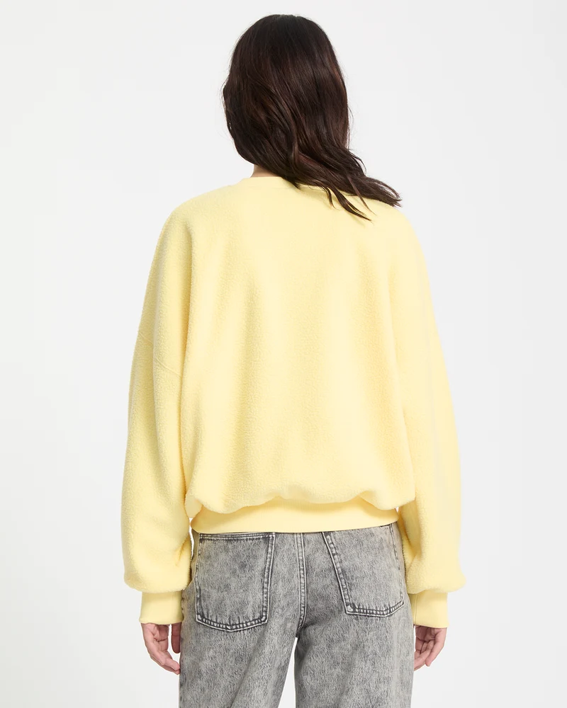 Piou Sherpa Sweatshirt - Dawn Yellow