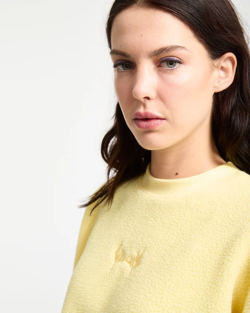 Piou Sherpa Sweatshirt - Dawn Yellow