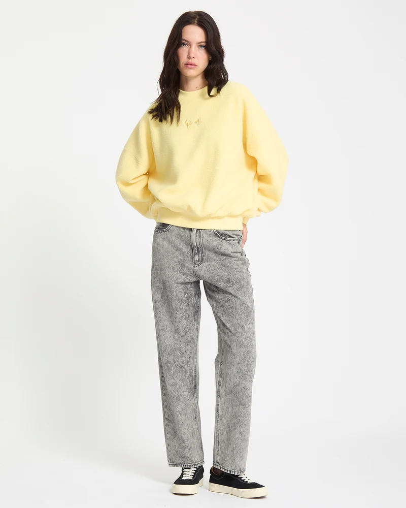 Piou Sherpa Sweatshirt - Dawn Yellow