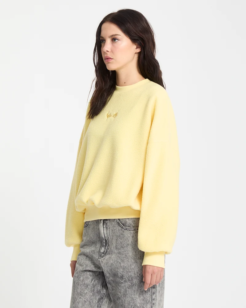 Piou Sherpa Sweatshirt - Dawn Yellow