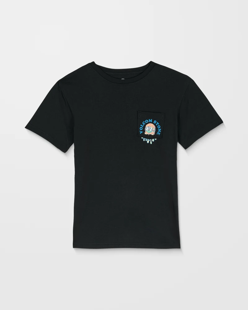 Burgstone Pocket T-Shirt - Black - (KINDER)