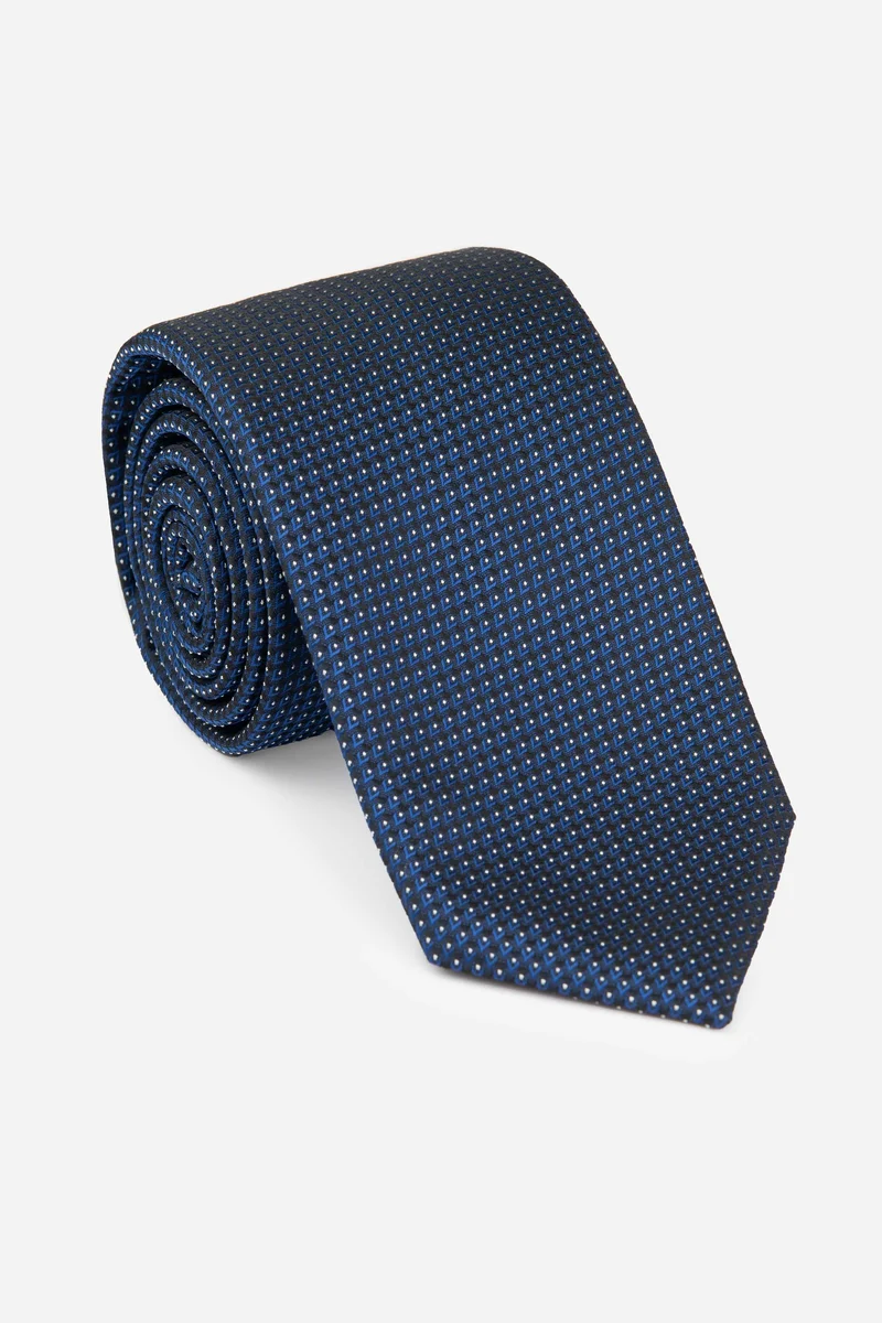 Cravatta pois - POIS fondo BLU