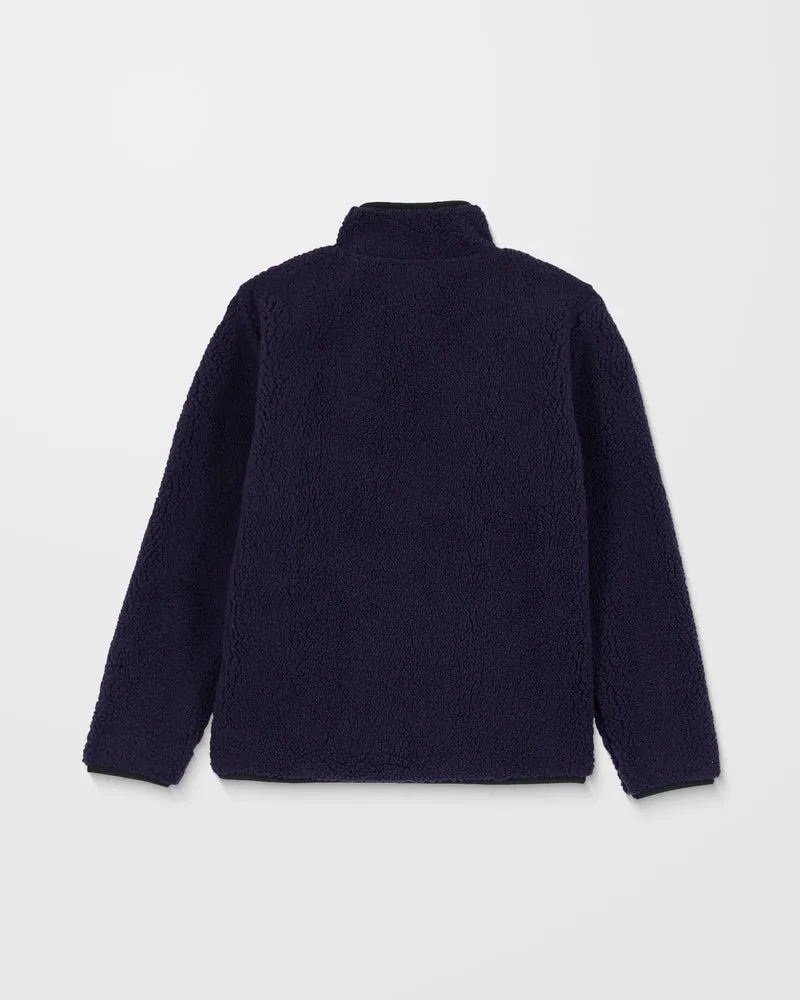 Muzzer Fuzzar Zip Sweatshirt - Dark Purple - (KINDER)