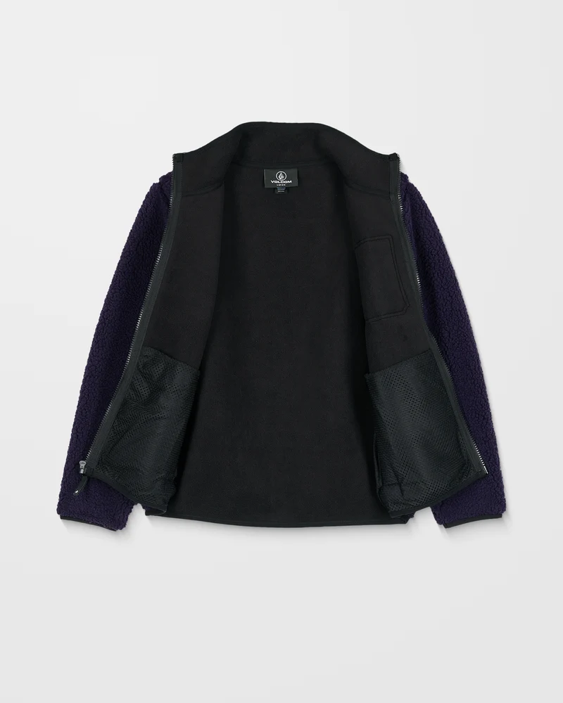 Muzzer Fuzzar Zip Sweatshirt - Dark Purple - (KINDER)