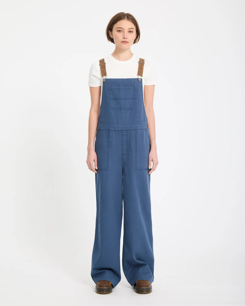 Full Cut Latzhose - Harbor Blue
