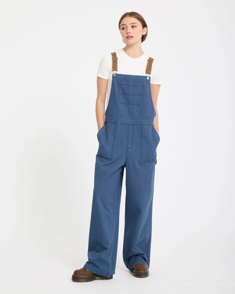 Full Cut Latzhose - Harbor Blue