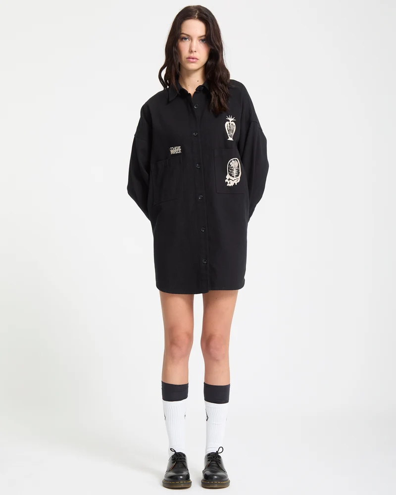 Vaderetro Kleid - Black