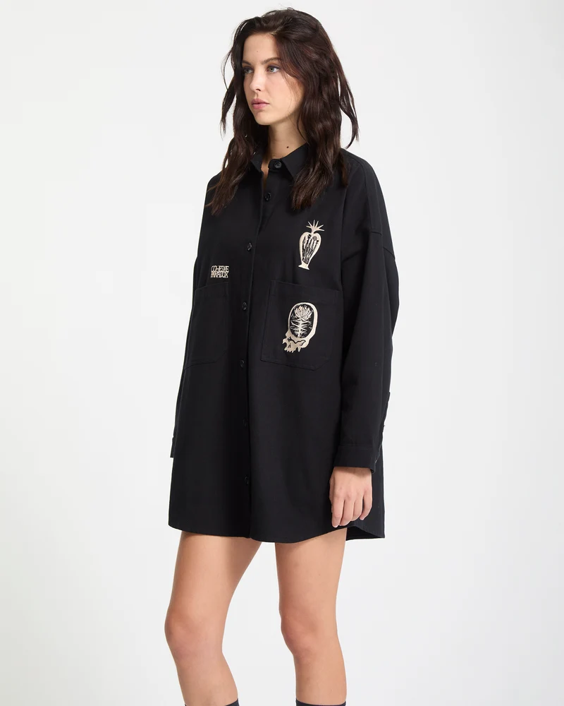 Vaderetro Kleid - Black