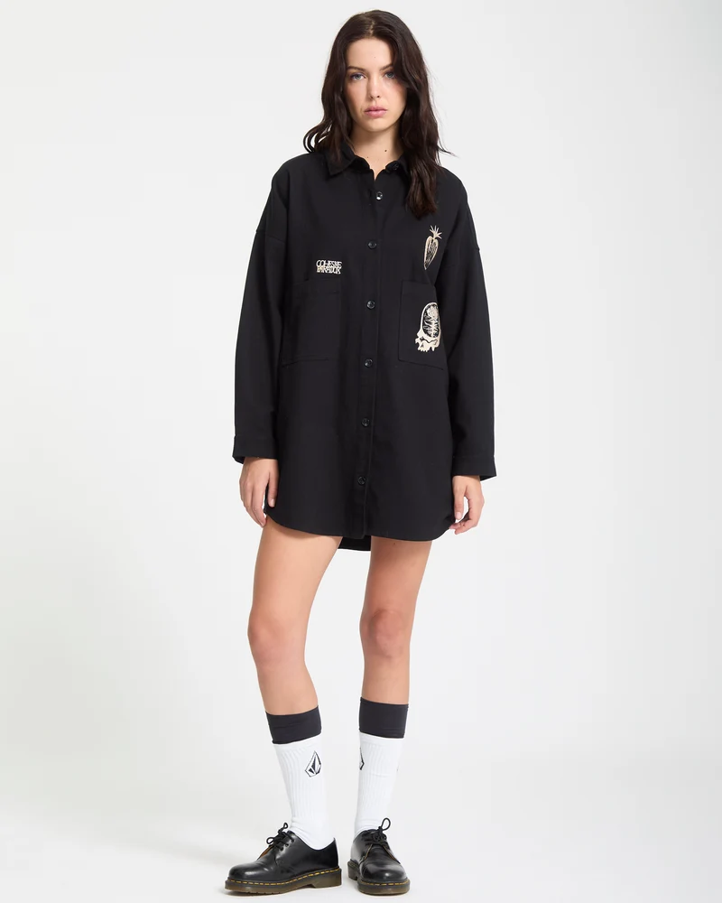 Vaderetro Kleid - Black