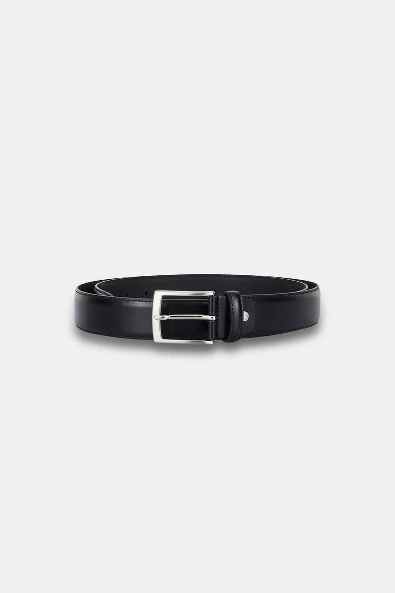 Cintura in pelle da uomo - NERO