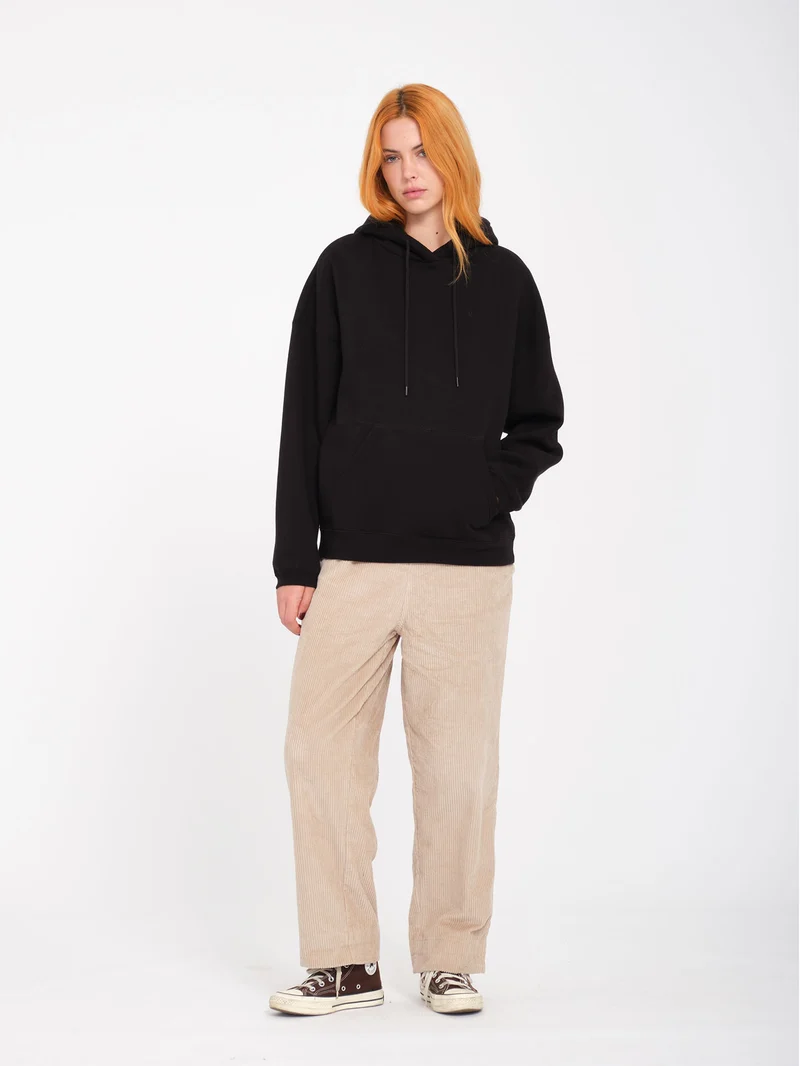 Stone Heart Up Hoodie - Black