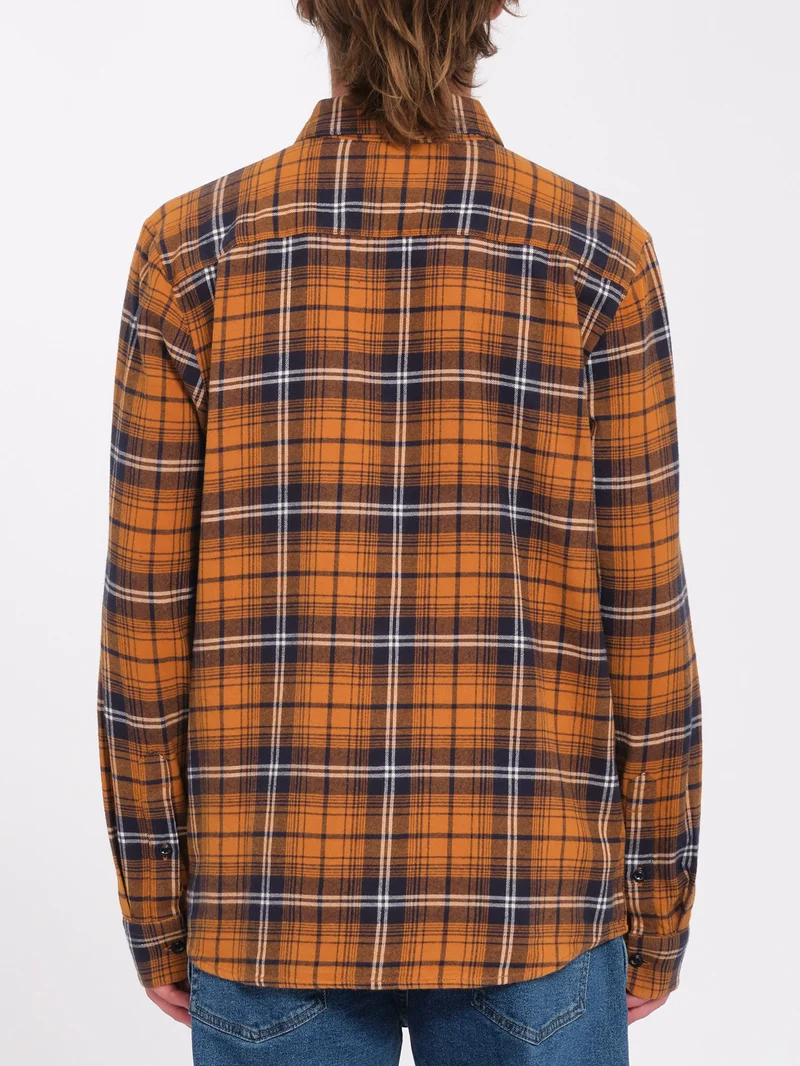 Caden Plaid Hemd - Chestnut Brown