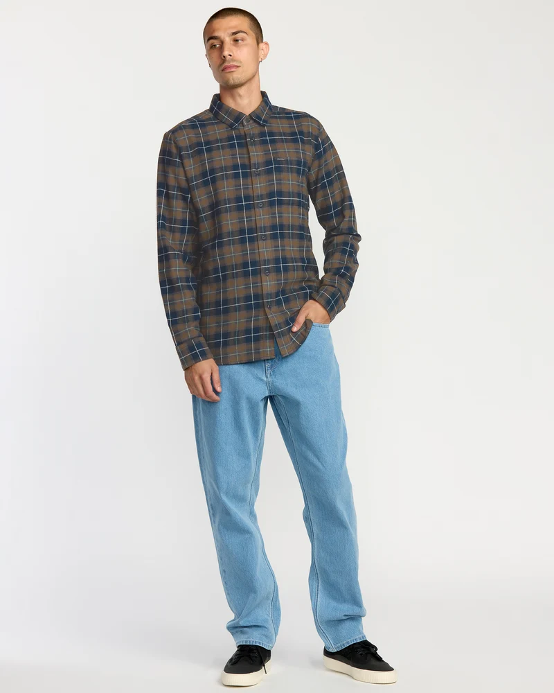 Caden Kariertes Hemd - Navy