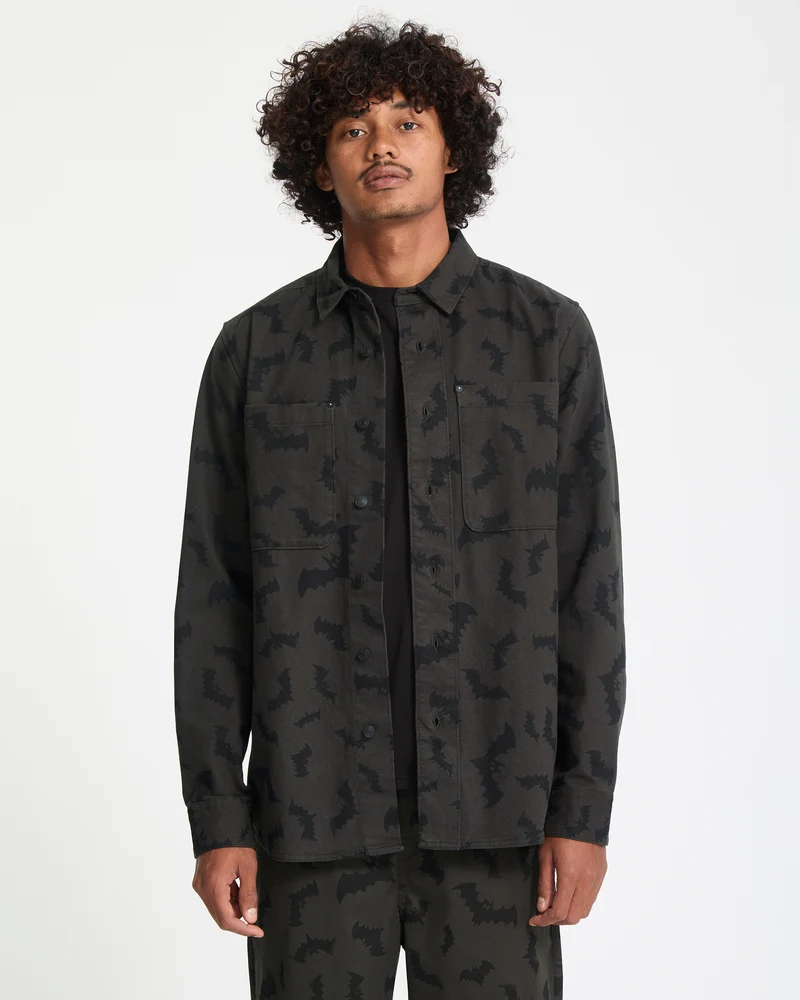 J.J. Villard Hemd - Rinsed Black