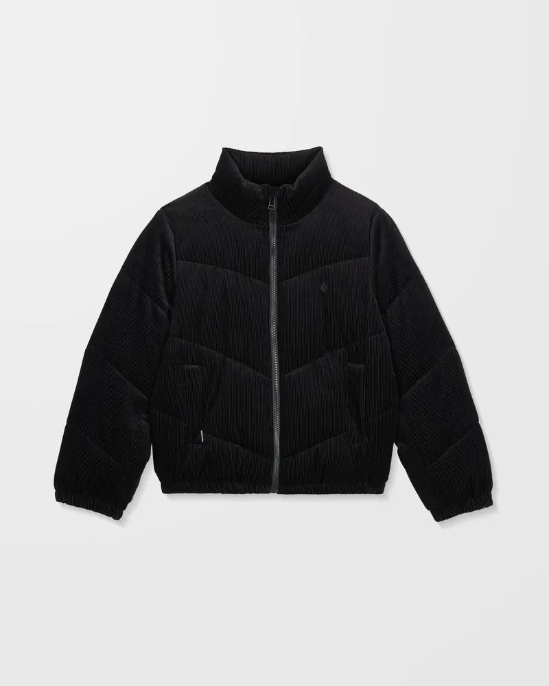 Cord'N Stone Puffer Jacke - Black