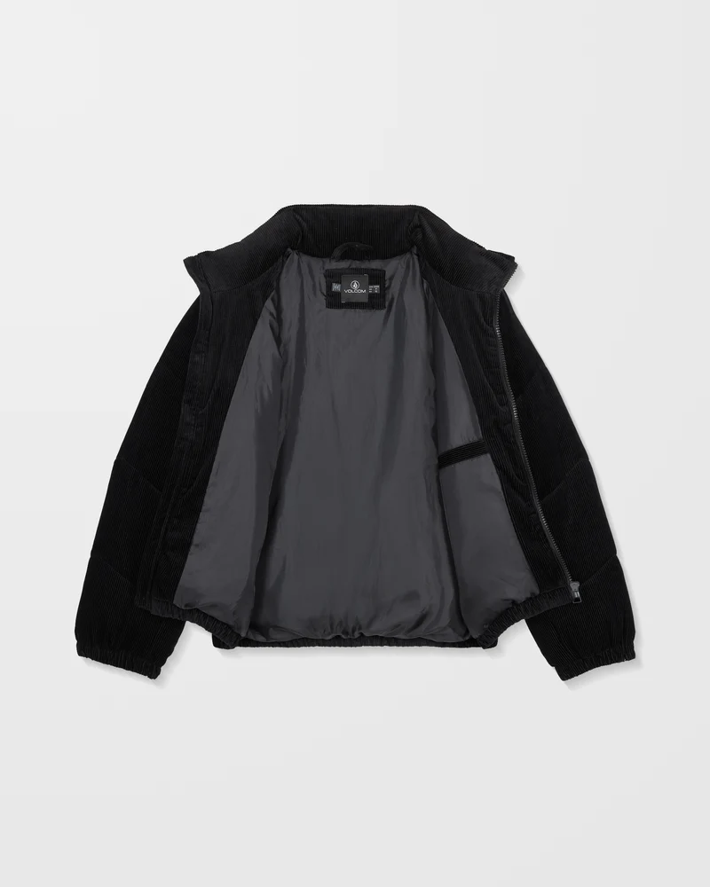 Cord'N Stone Puffer Jacke - Black