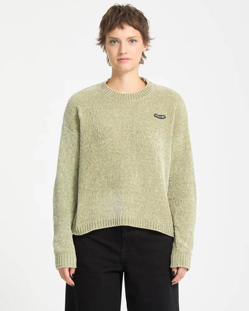 Bubble Tease Pullover - Green Tea