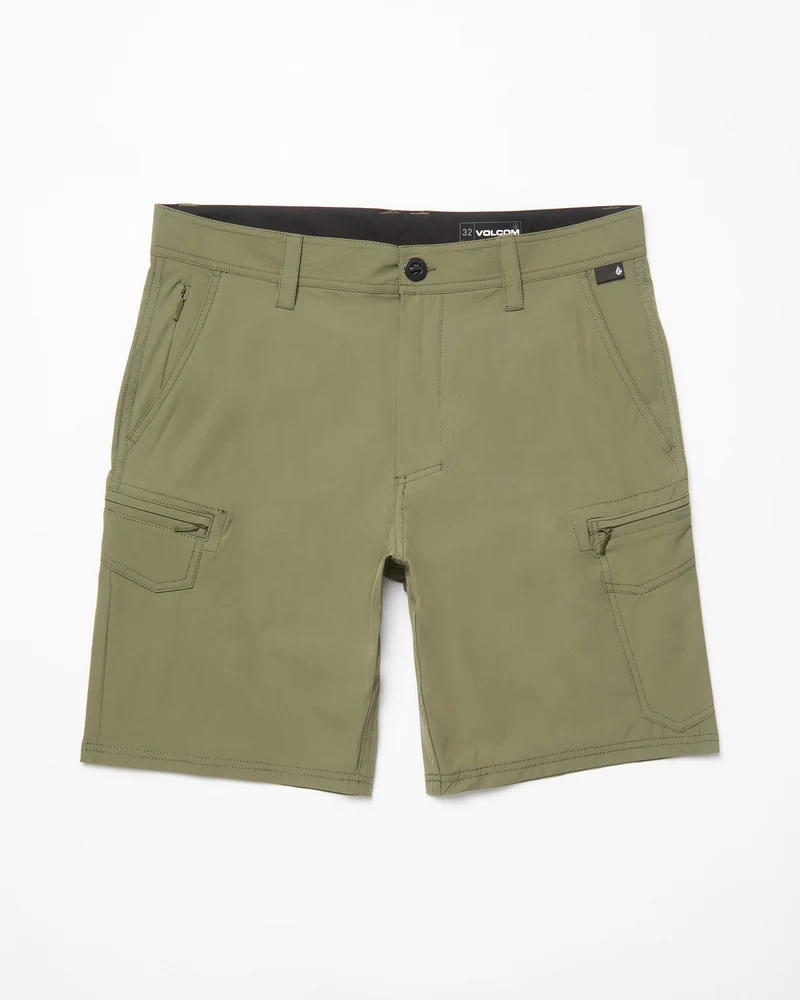 Cashed In Cargo 20" Hybrid Shorts - WINTERMOSS