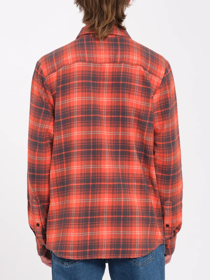 Caden Plaid Hemd - Bright Red