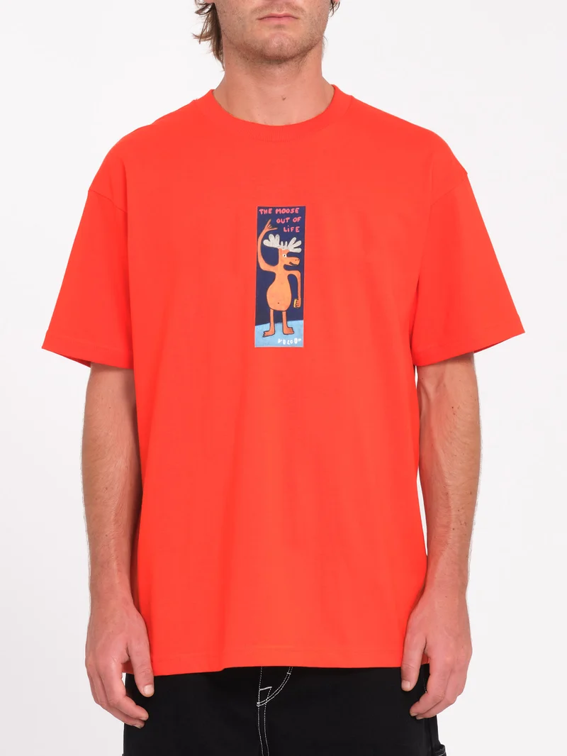 Olivmoose T-Shirt - Bright Red
