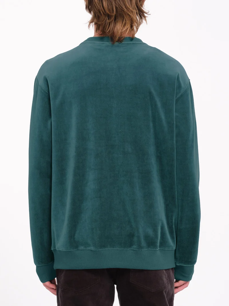 Single Stone Velvet Sweatshirt - Evergreen