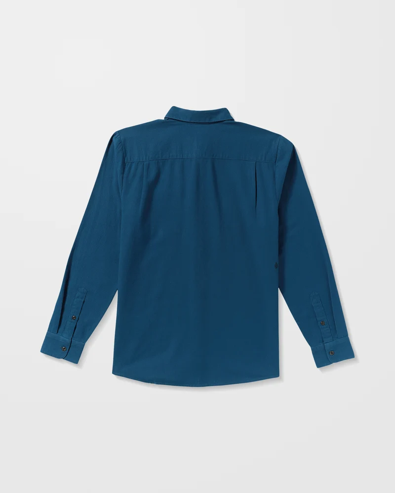 Caden Unifarbenes Hemd - Cosmic Blue