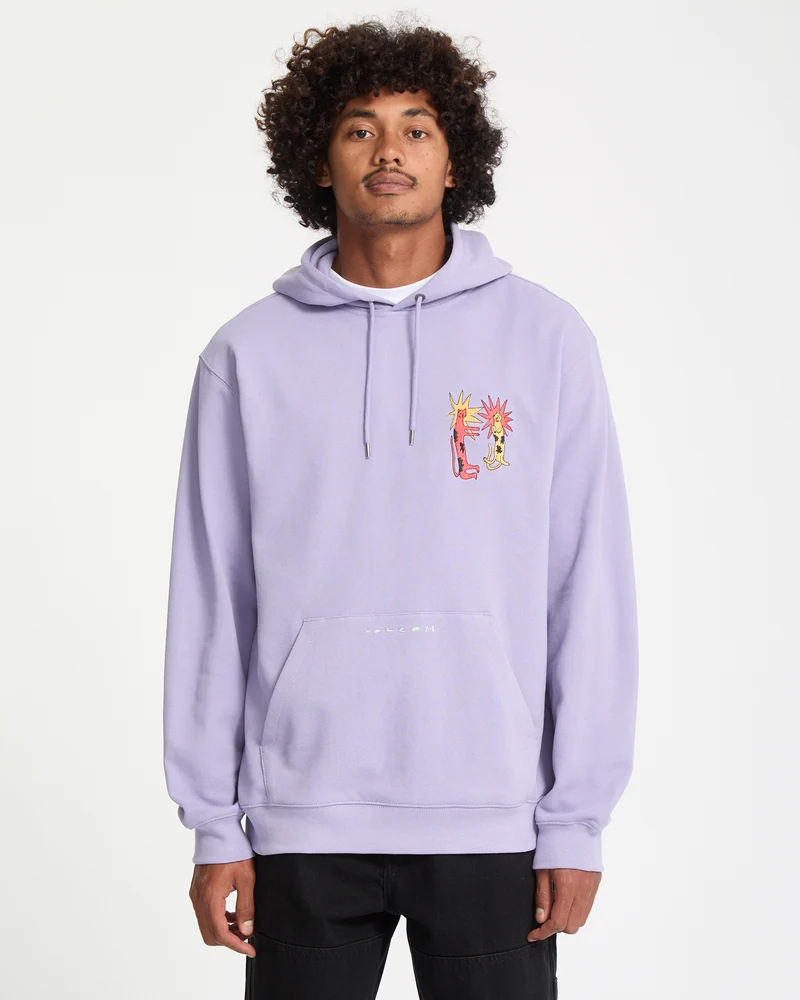 Longo Cats Hoodie - Purple Ash