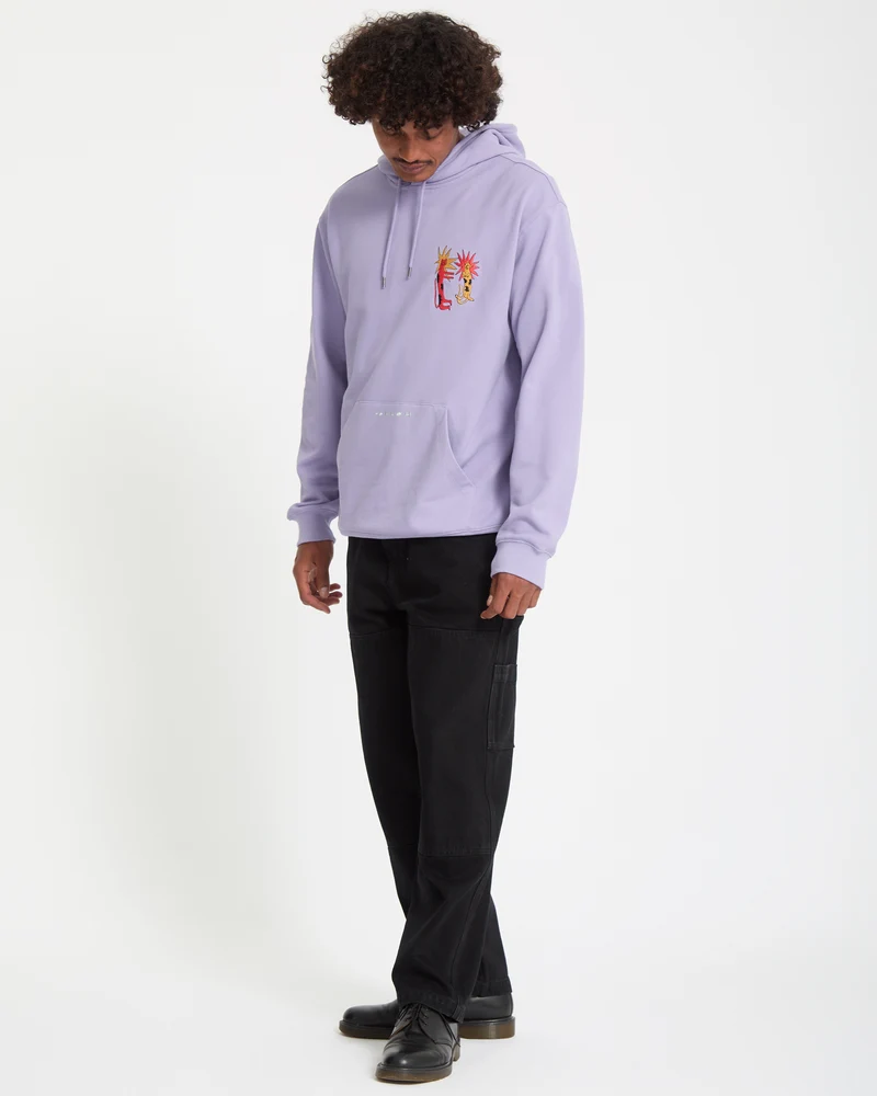 Longo Cats Hoodie - Purple Ash