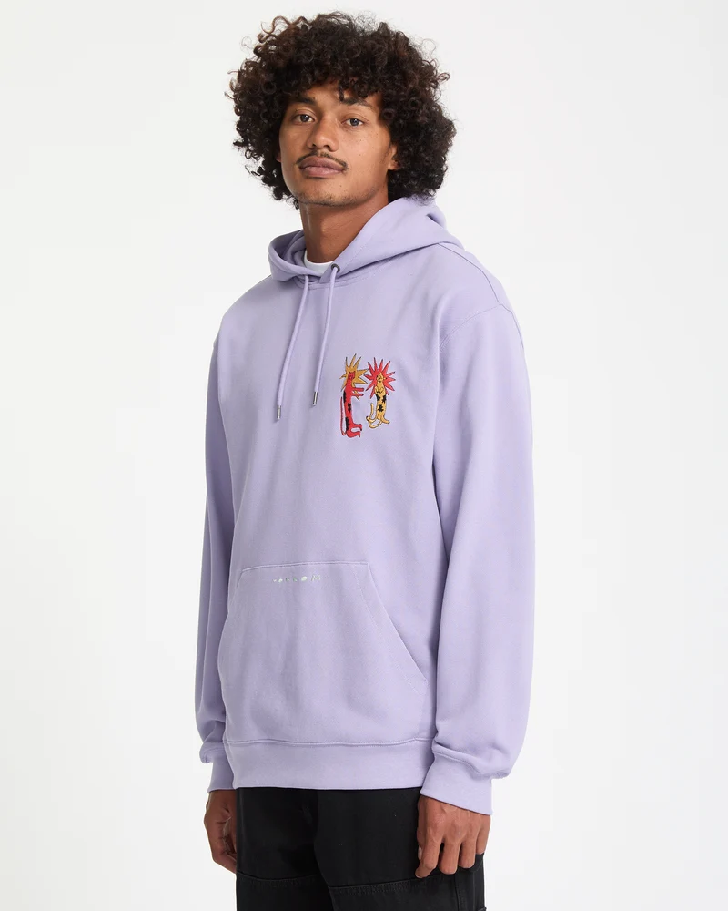 Longo Cats Hoodie - Purple Ash
