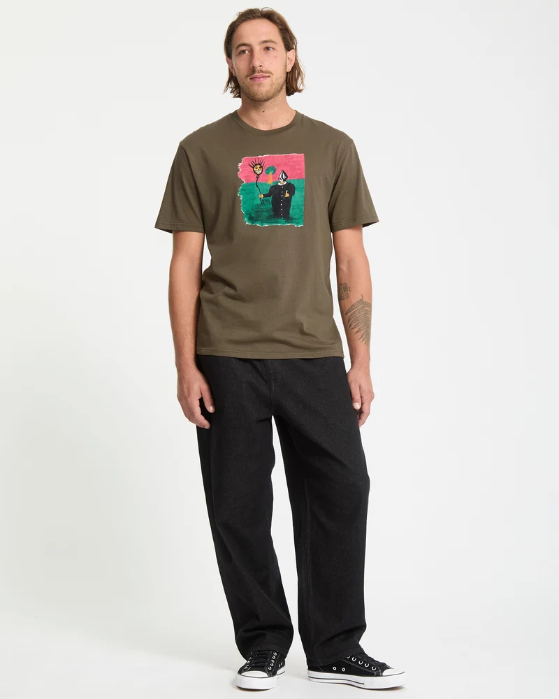 Issam T-Shirt - Sage Leaf