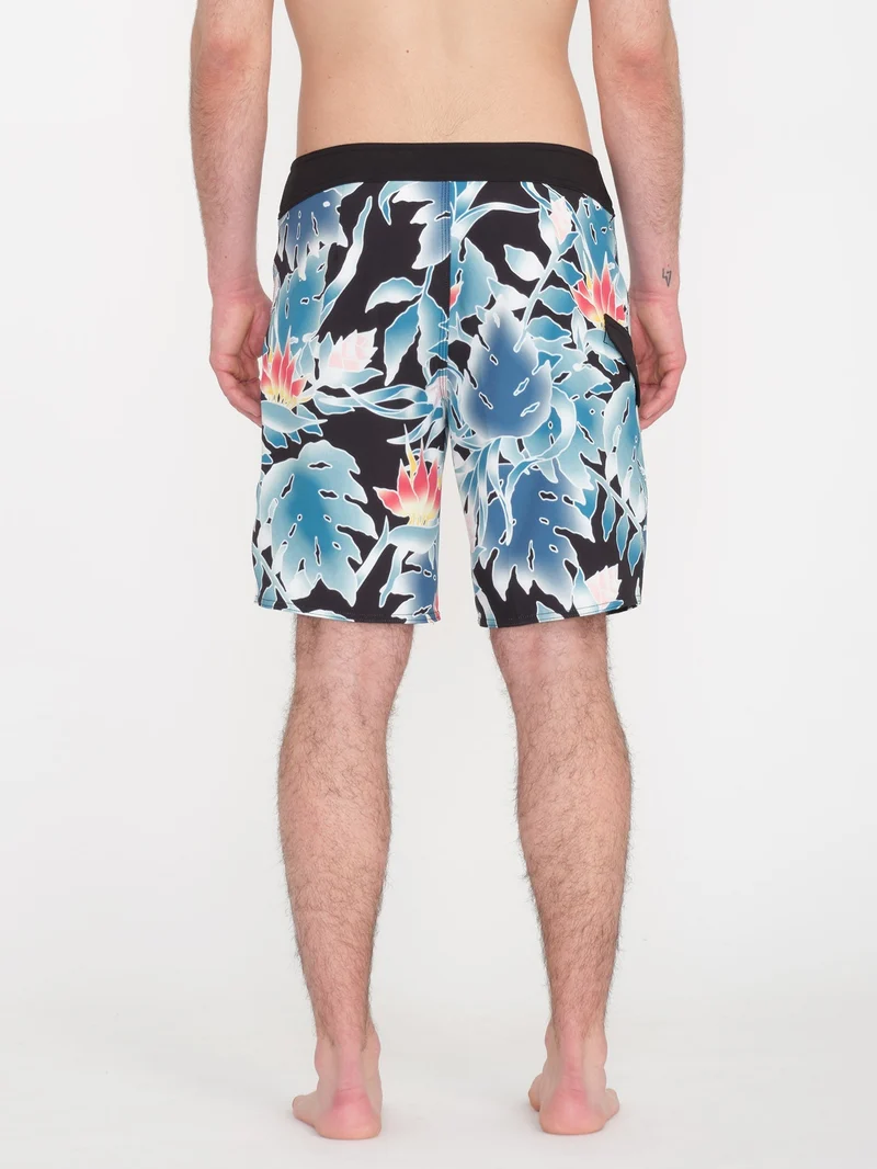 Leaf It Mod 19" Boardshort - BLACK
