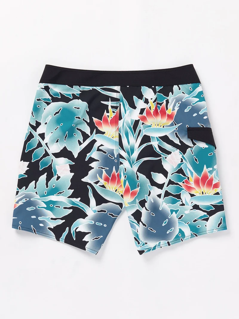 Leaf It Mod 19" Boardshort - BLACK