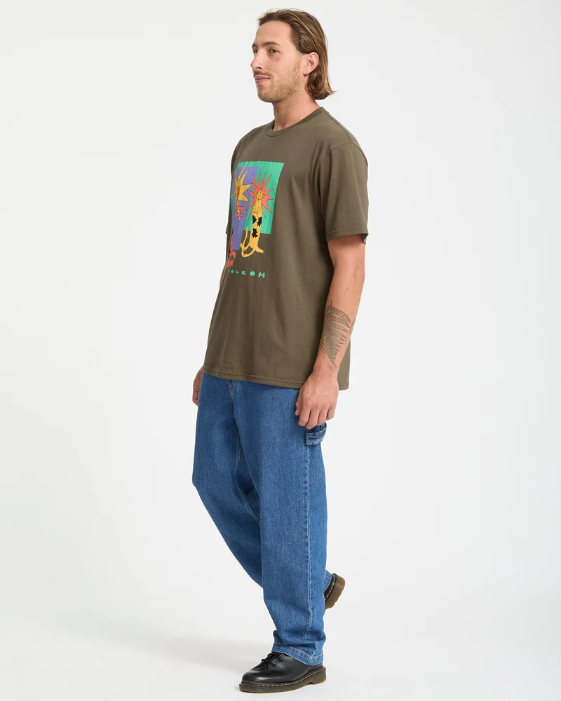 Longo Cats T-Shirt - Sage Leaf