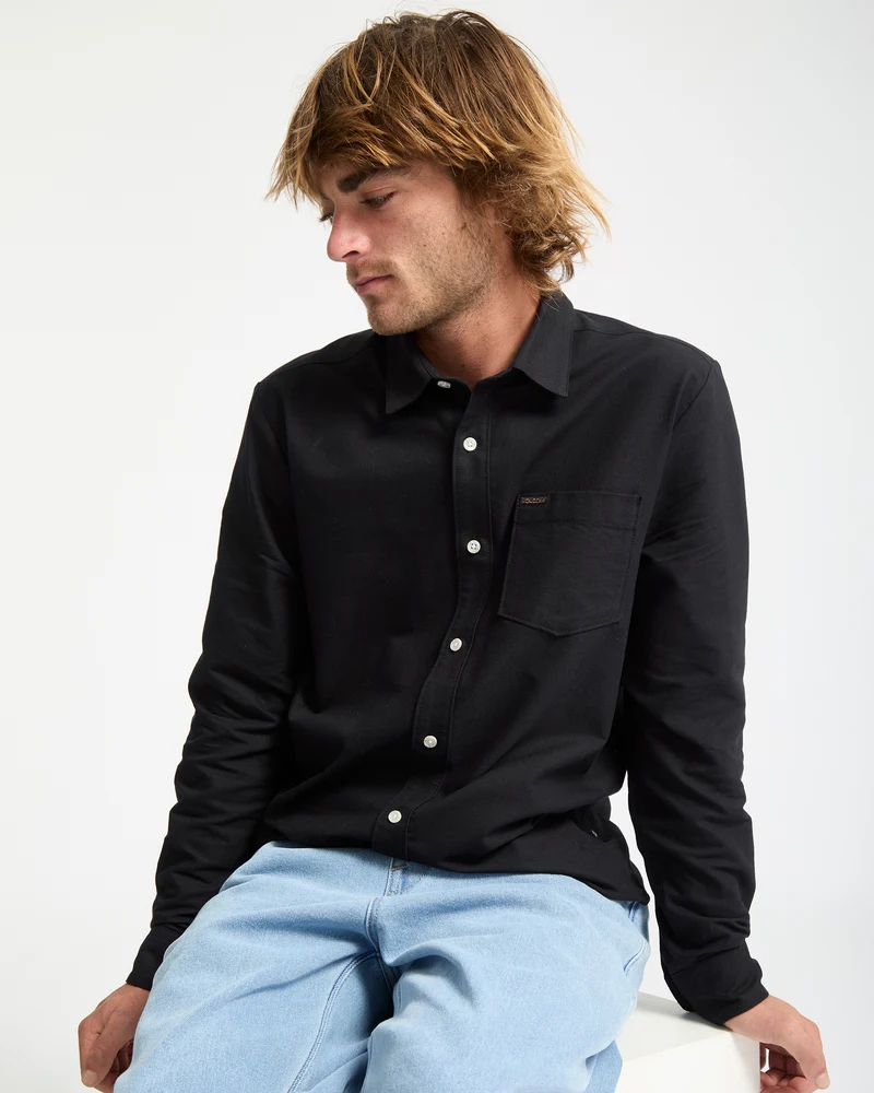 Veeco Oxford-Hemd - Black