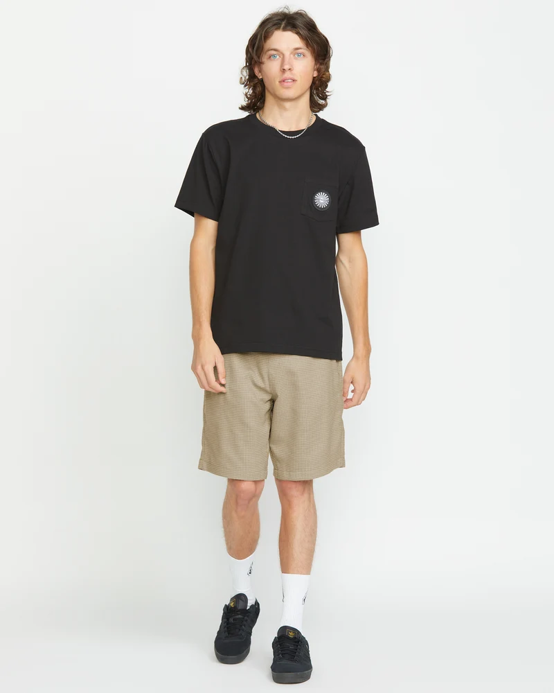 Frickin Elasticated Waist 19" Shorts - LIGHT KHAKI