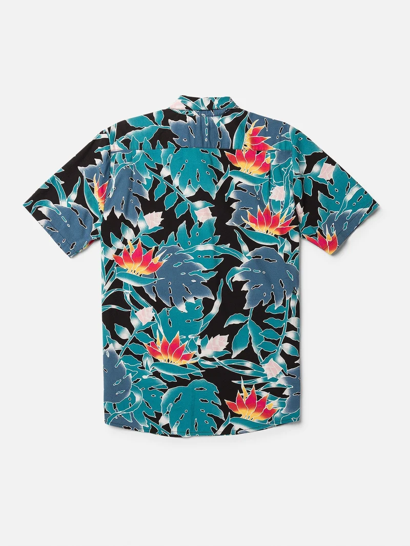 Leaf Pit Floral Hemd - BLACK