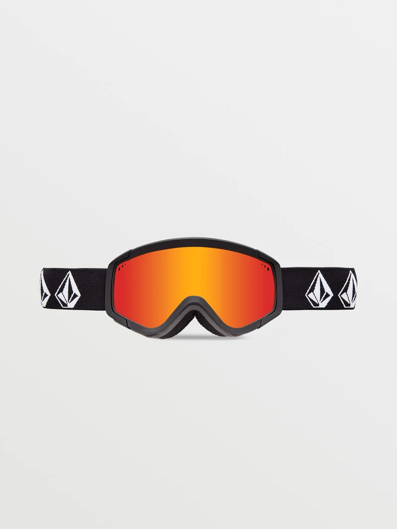 Attunga Youth Matte Black Stone Goggle (+ Bonus Lens - Yellow) - RED CHROME - (KINDER)