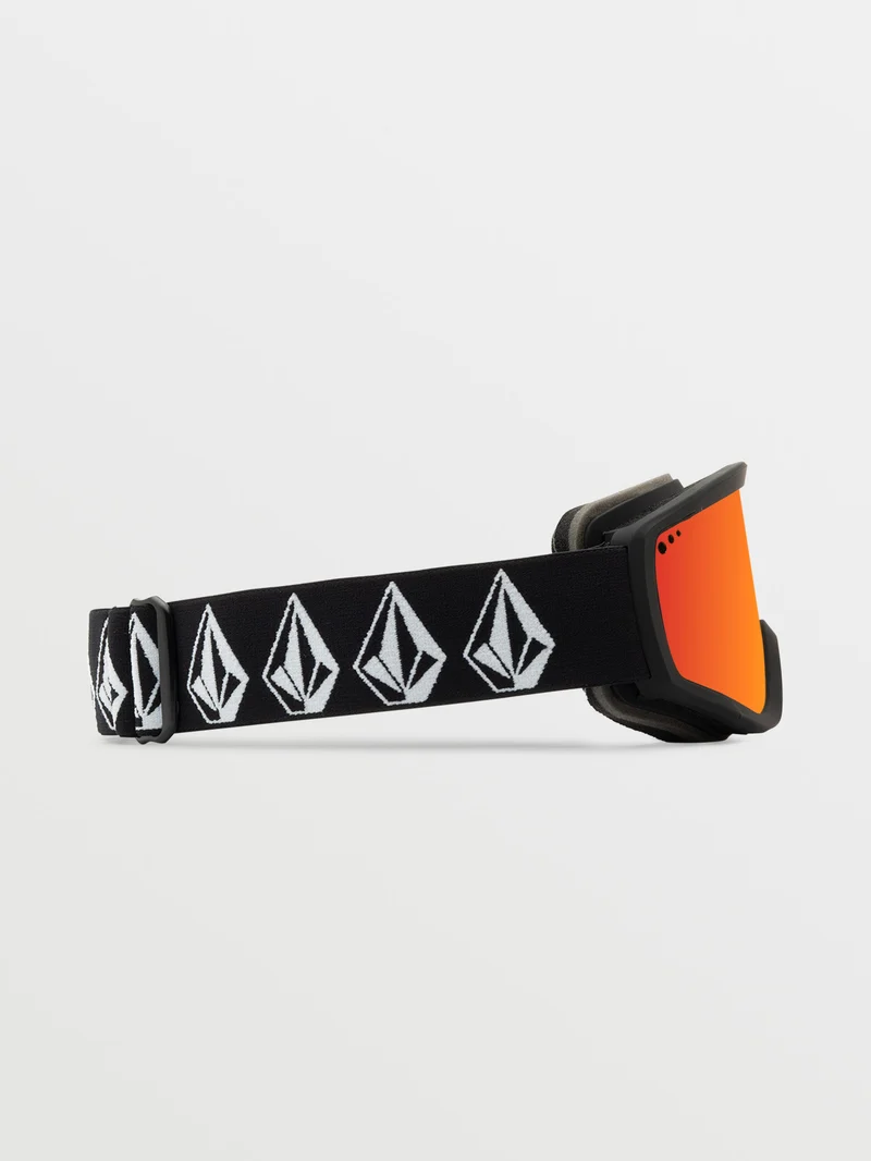 Attunga Youth Matte Black Stone Goggle (+ Bonus Lens - Yellow) - RED CHROME - (KINDER)