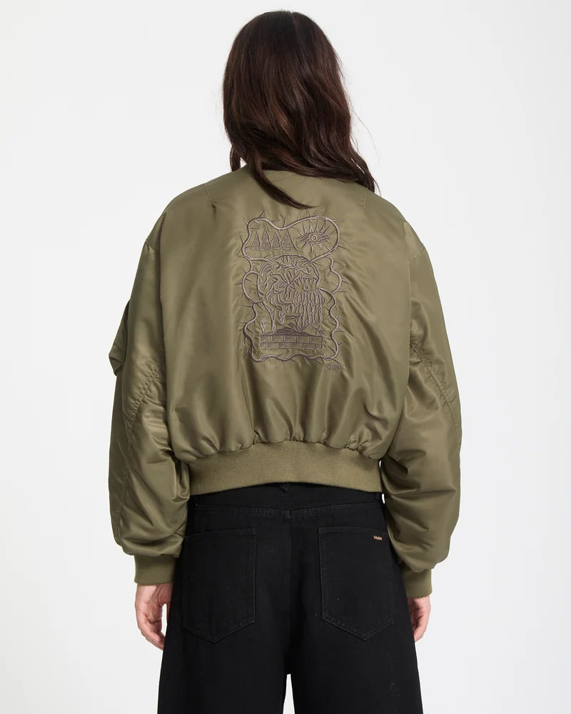 Vaderetro Bomberjacke - Wintermoss