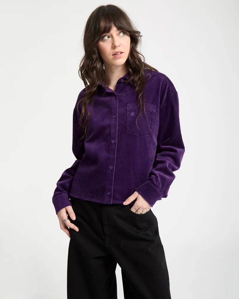 Weellow Cord-Hemd - Acai
