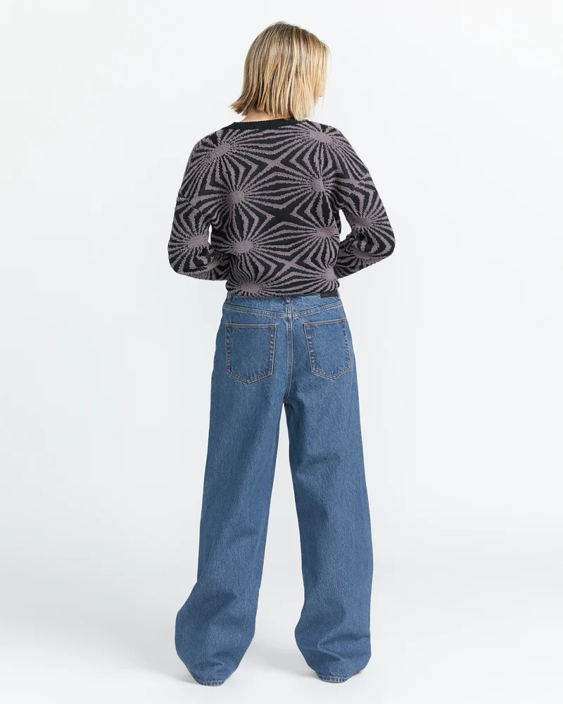 Stoned High Rise Jeans - Indigo Ridge Wash