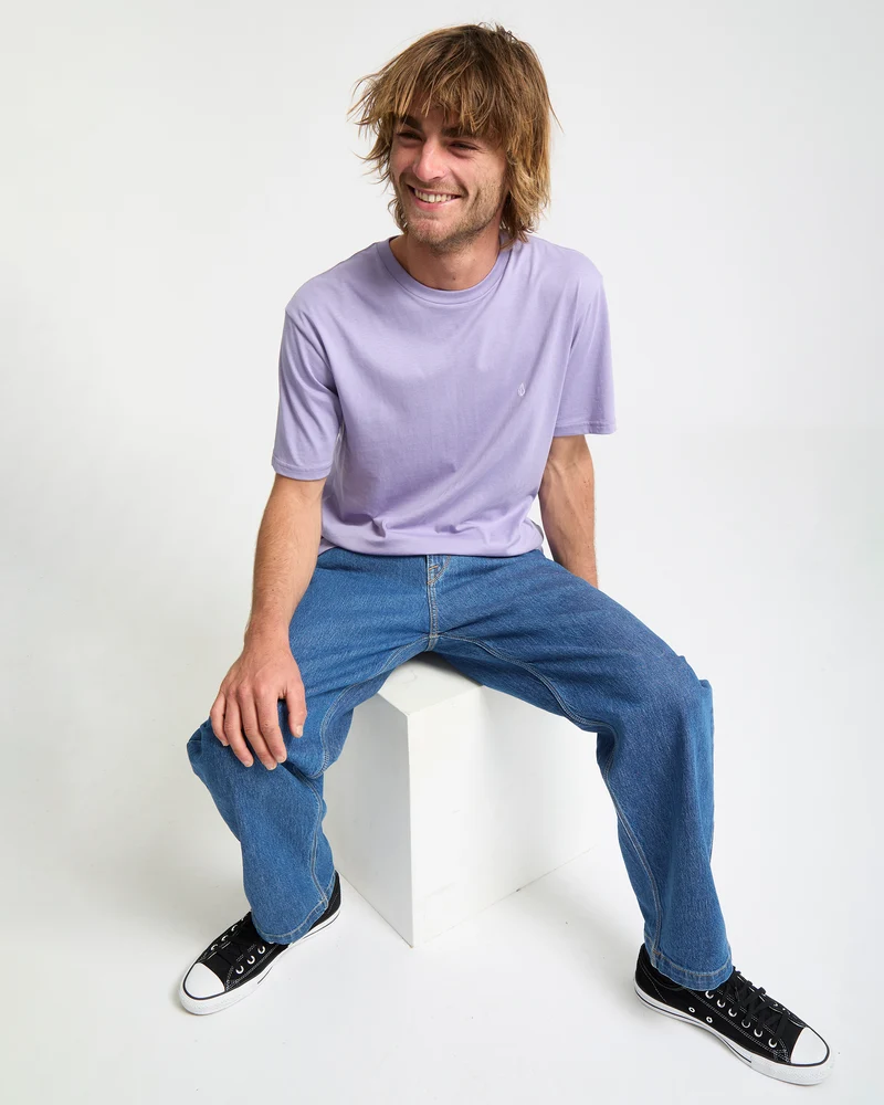 Stone Blanks T-Shirt - Purple Ash