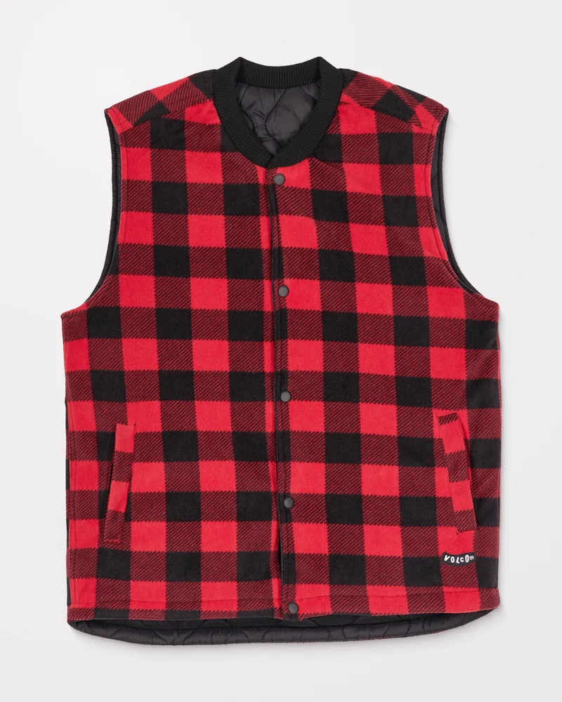 Bowered Wende-Weste - Lifeguard Red
