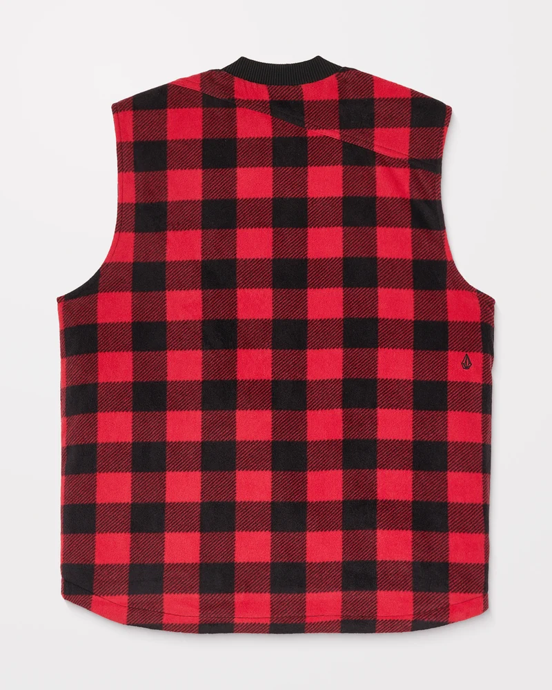 Bowered Wende-Weste - Lifeguard Red