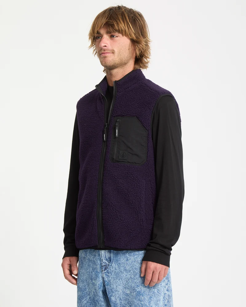 Muzzer Fuzzar Weste - Dark Purple