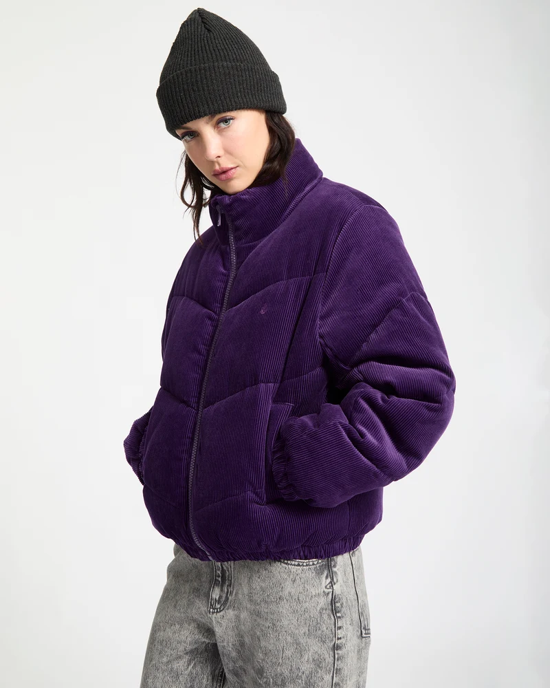 Cord'N Stone Puffer Jacke - Acai