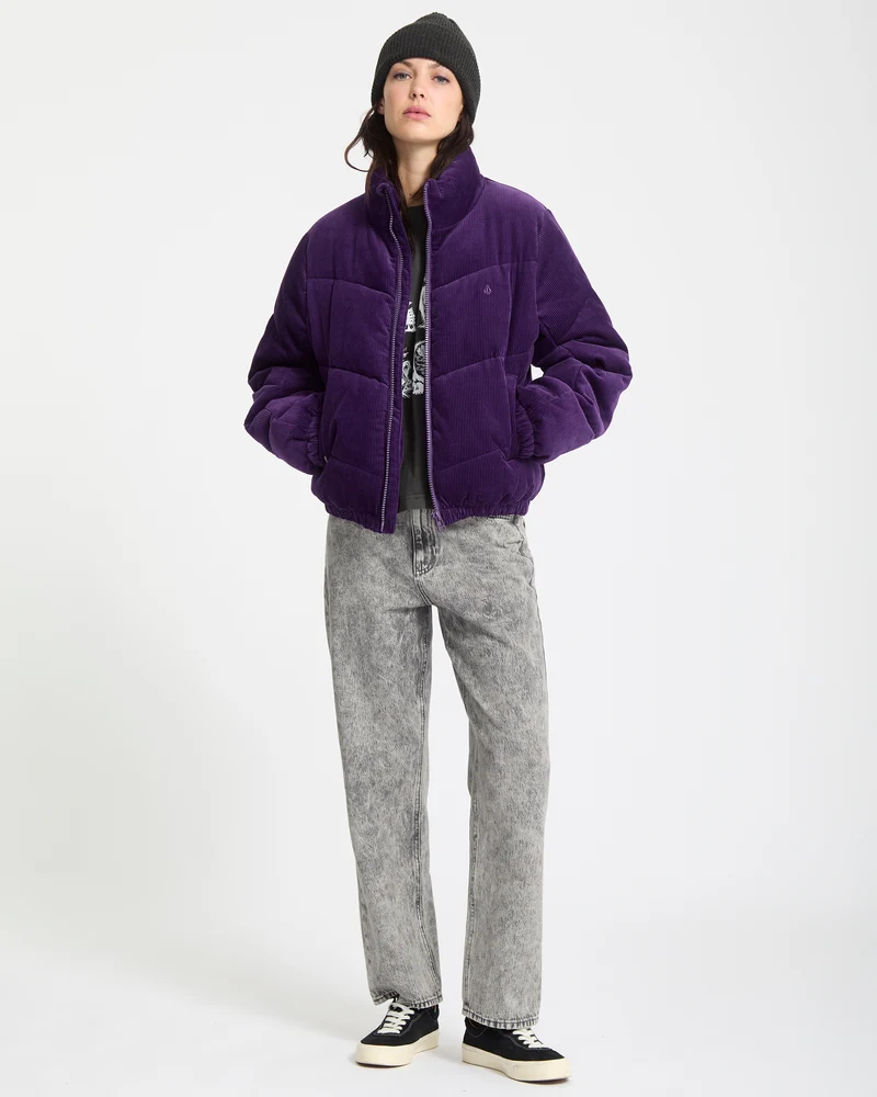 Cord'N Stone Puffer Jacke - Acai