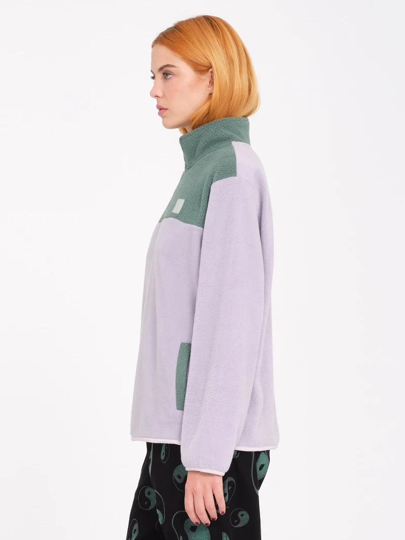 Pheelin It Mock Neck Sweatshirt - Lavender
