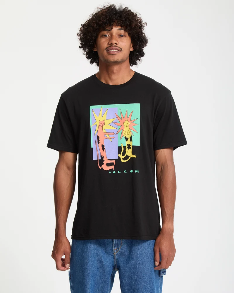Longo Cats T-Shirt - Black